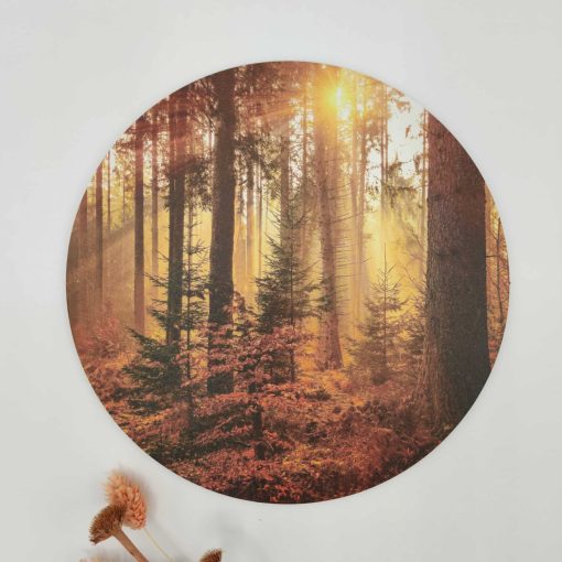 Muurcirkel Forest - 20 cm - Dibond