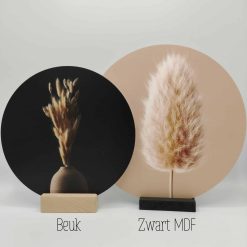 Voetje voor muurcirkel - Zwart