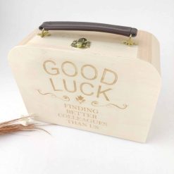 Houten koffertje - Good luck