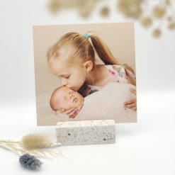 Terrazzo fotohouder - wit