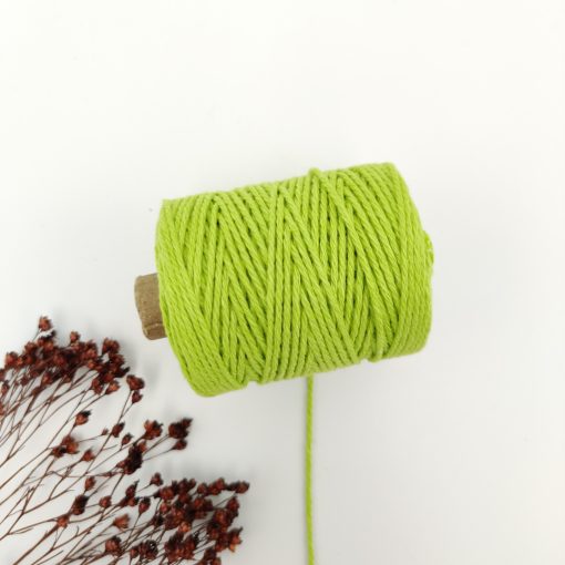 Cotton cord 1.5 mm - appelgroen