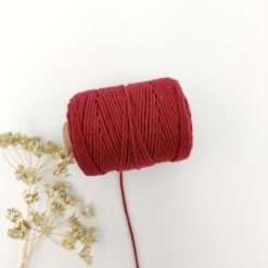 Cotton cord 1.5 mm - bordeaux