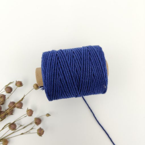 Cotton cord 1.5 mm - donker blauw