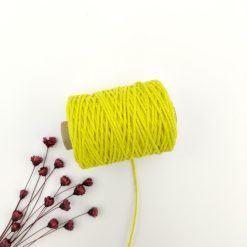 Cotton cord 1.5 mm - geel