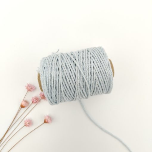 Cotton cord 1.5 mm - lichtblauw