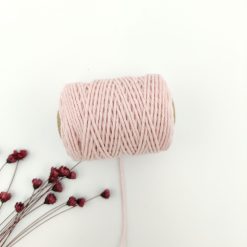 Cotton cord 1.5 mm - lichtroze