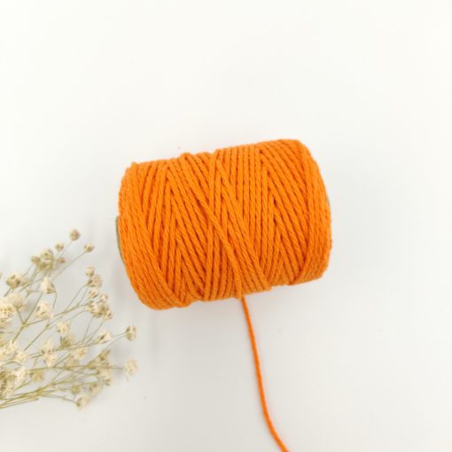 Cotton cord 1.5 mm - oranje