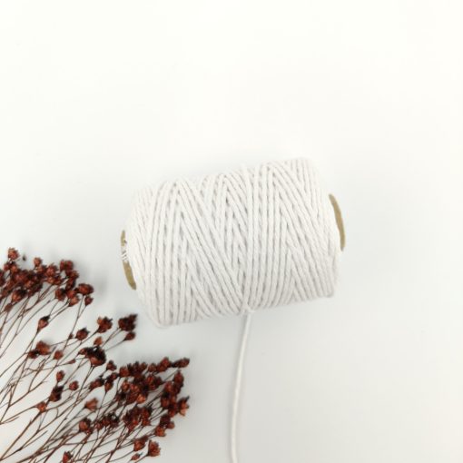 Cotton cord 1.5 mm - wit