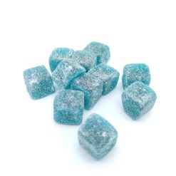 Gom blokjes blauw - Framboos