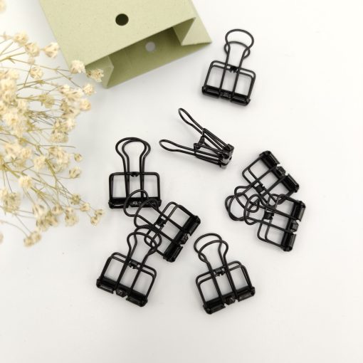 Metalen clip - zwart