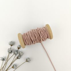 Ronde elastische koord 1 mm - oudroze