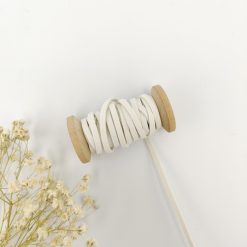 Suédine koord 3 mm - wit