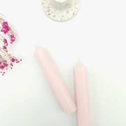 Dinerkaarsje blush - 12 x 2,1 cm
