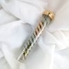 Frej Tube met schroefdop goud - 15 x 2,5 cm