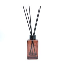 Geurfles vierkant amber - 100 ml 00002