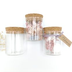 Glazen potje met kurk – 6,5 x 5 cm