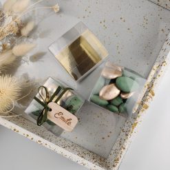 Kubusdoosje transparant – 5 x 5 cm