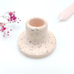 Terrazzo kandelaar - blush 00001