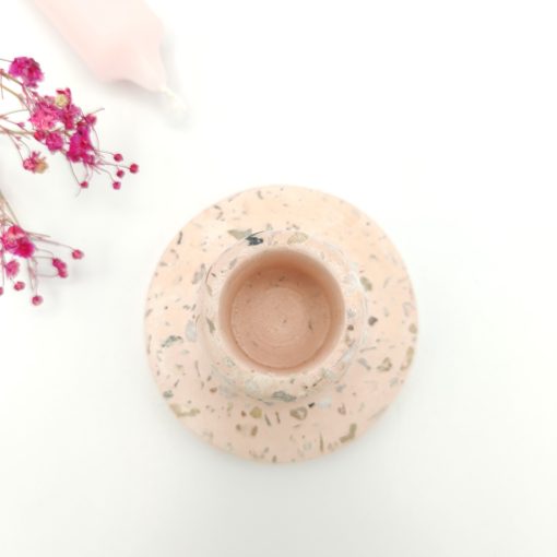 Terrazzo kandelaar - blush 00002