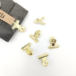Metalen clip retro - goud