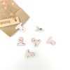 Metalen clip retro - roze