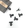 Metalen clip retro - zwart