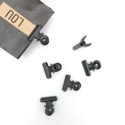 Metalen clip retro - zwart