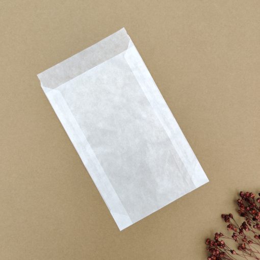 Pergamijn zakje wit - 85 x 132 mm 00003