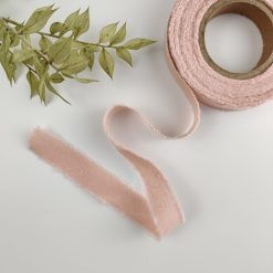 Lint katoen (per meter) - 15 mm - roze