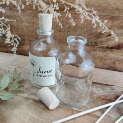 Glazen flesje met kurk - 50 ml