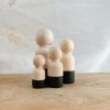 Houten poppetje mannelijk - Olijfgroen