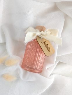 Frej Glazen ribbelflesje - magnolia - 40 ml