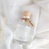 Frej Glazen ribbelflesje - transparant - 40 ml