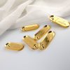 Frej Mini label goud spiegelacryl met gravure - 30 x 10 mm - 10 stuks