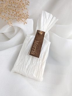 Zeepstuk in eco wikkel - wit