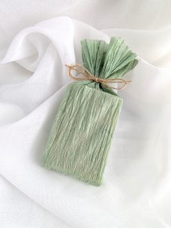 Zeepstuk in eco wikkel - zijdegroen